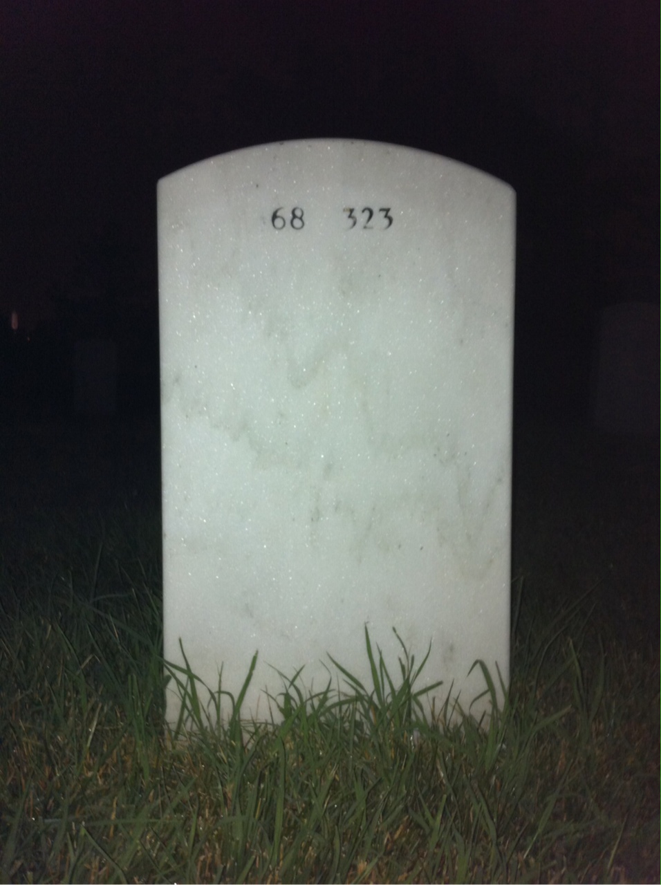 Back of headstone — Richard Neely