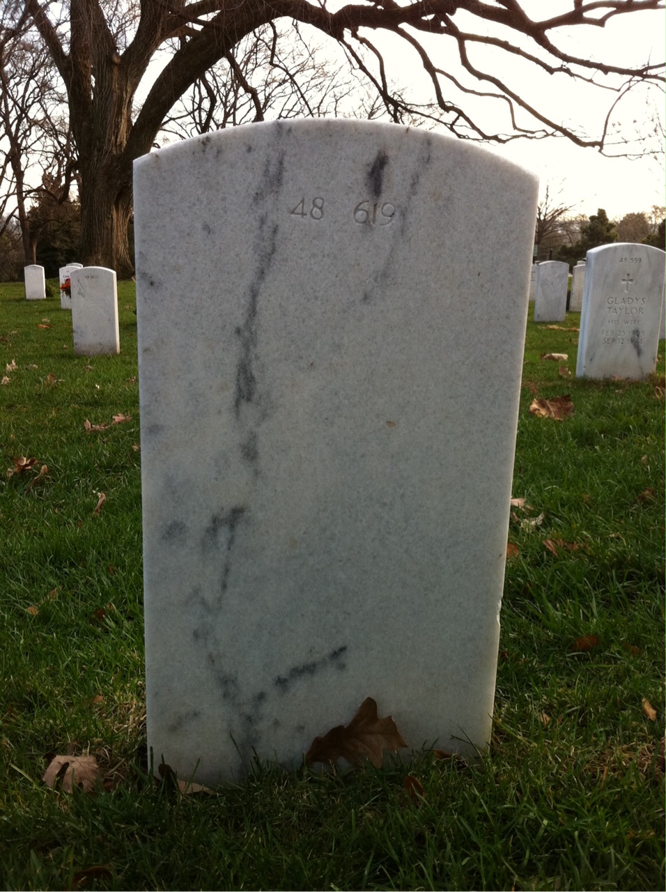 Back of headstone — Johann Fultz