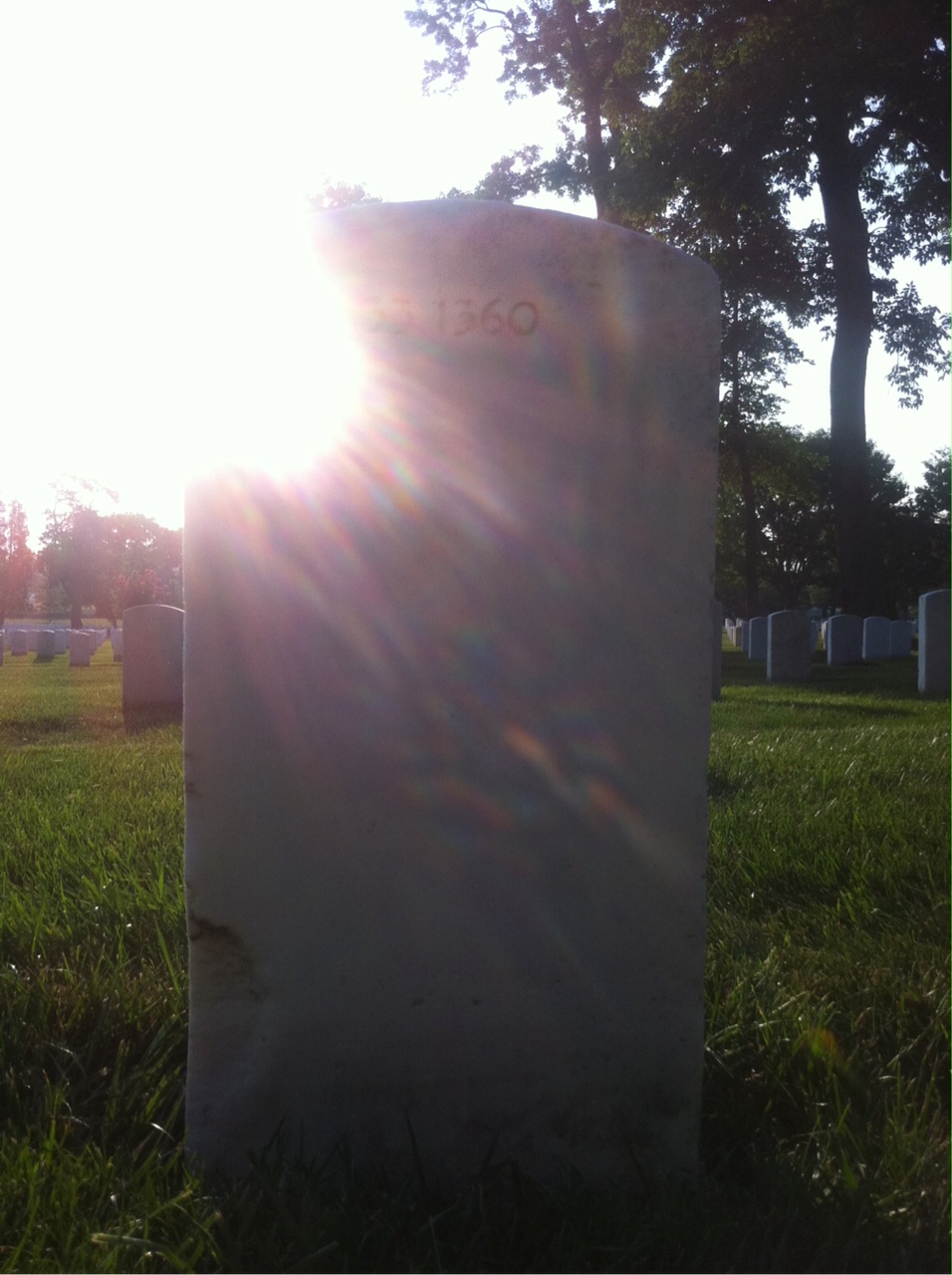 Back of headstone — Sidney Bailey