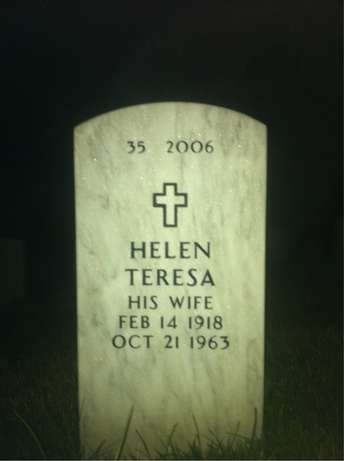 Back of headstone — Elot Hairr