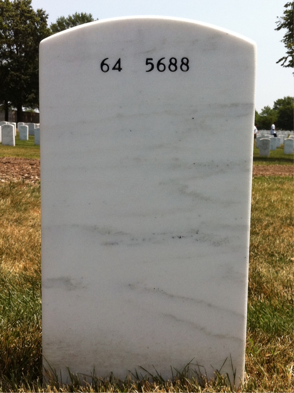 Back of headstone — David Bassett