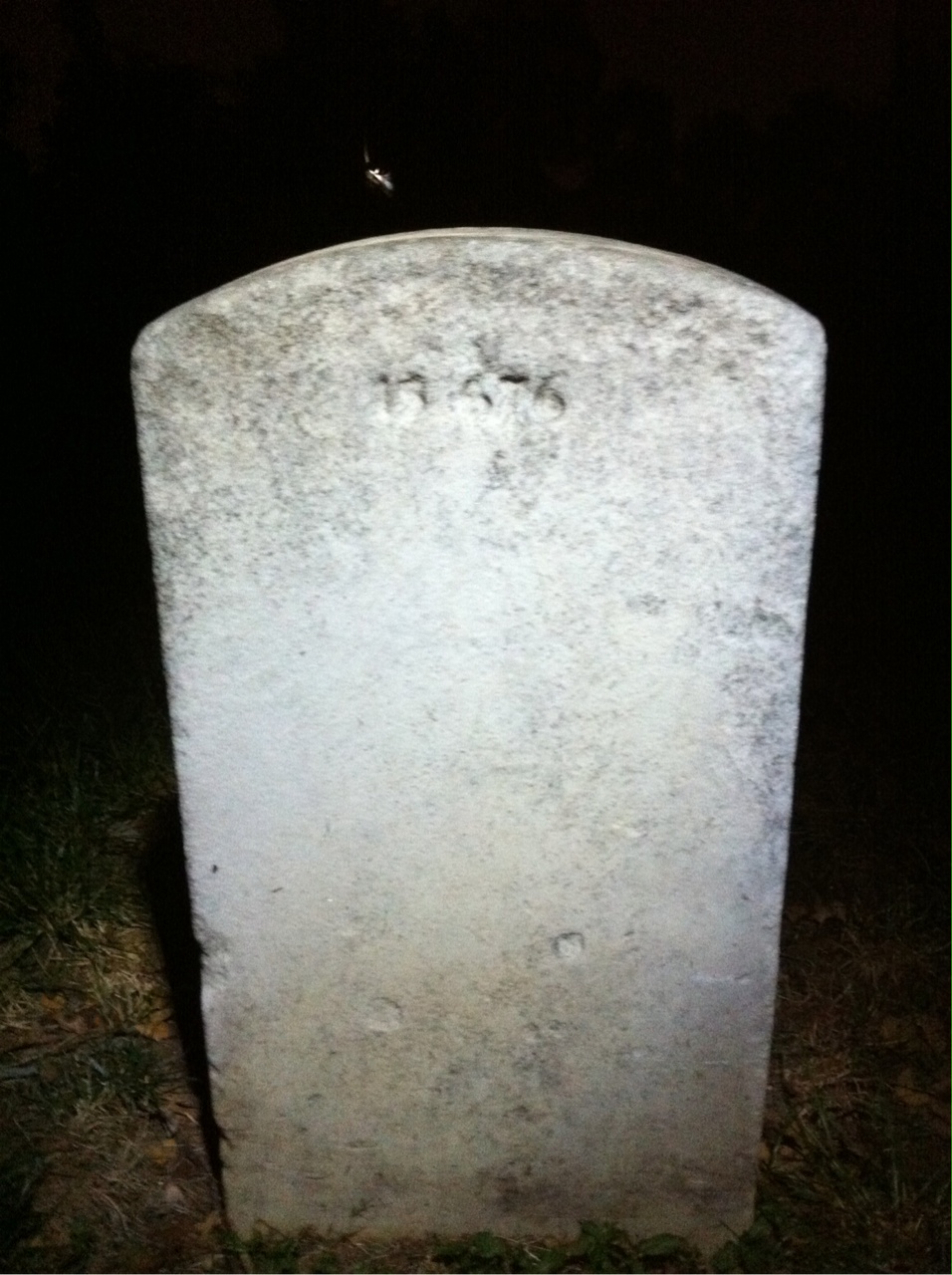 Back of headstone — Lora Moody