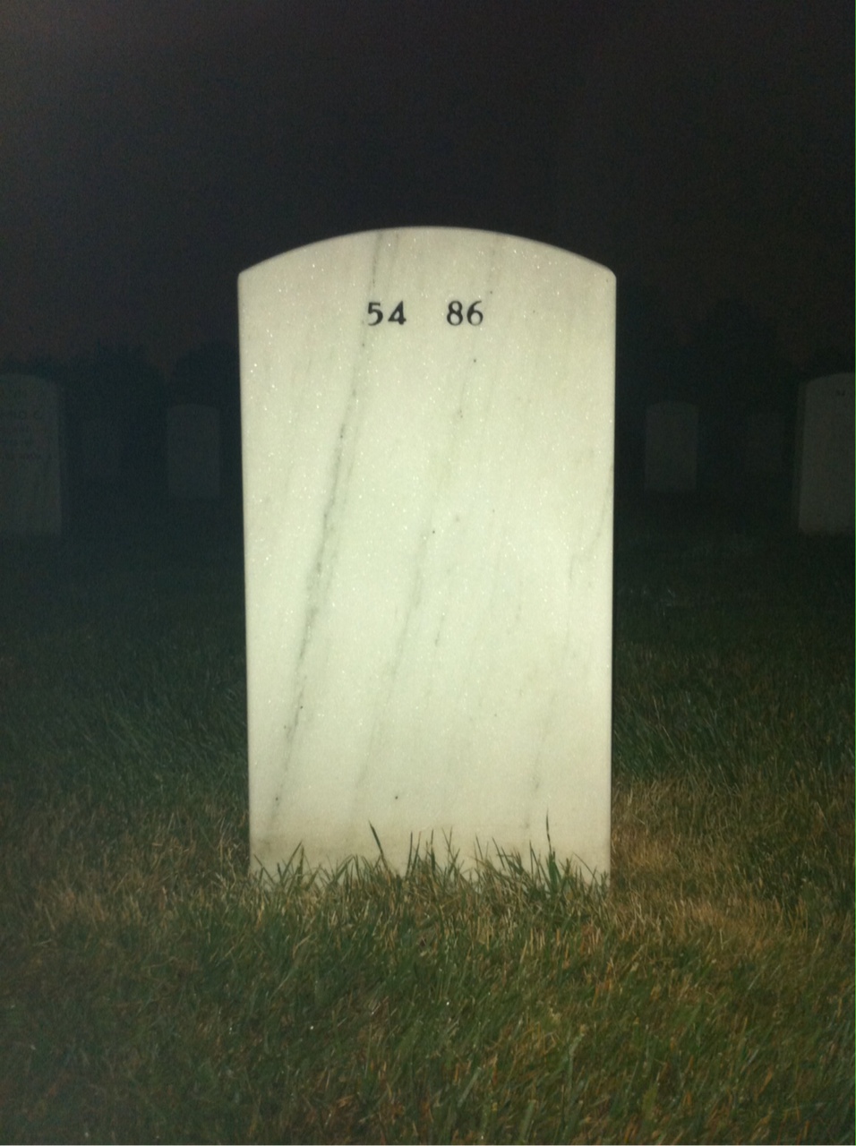 Back of headstone — William Ford