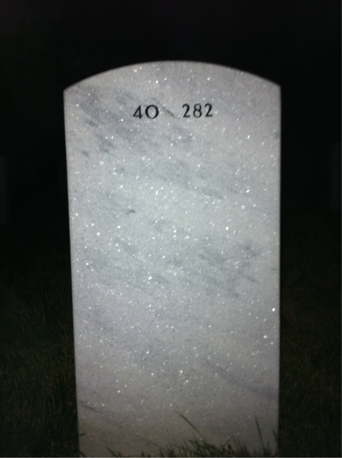 Back of headstone — Richard Gray