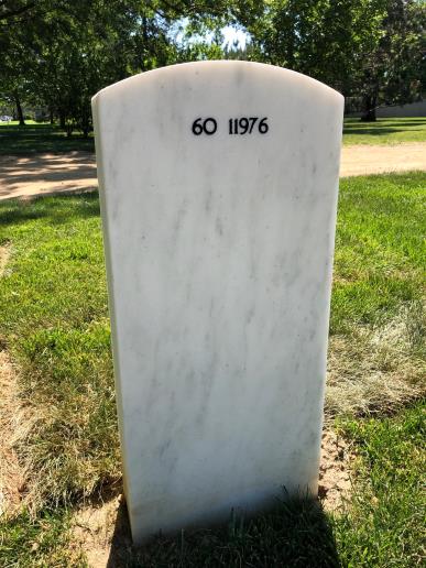 Back of headstone — Kelly Murray
