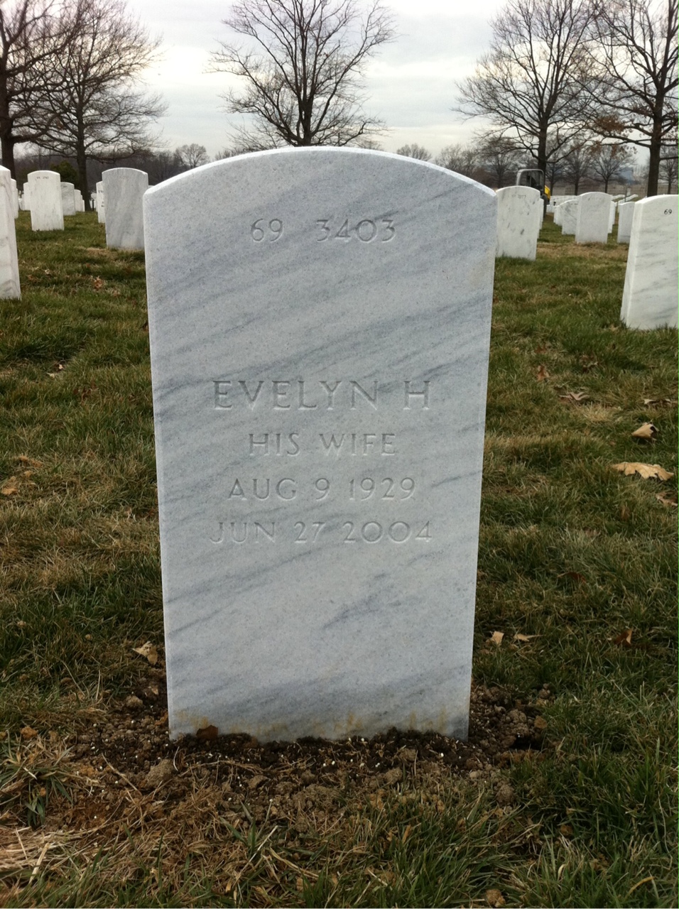 Back of headstone — James Williams