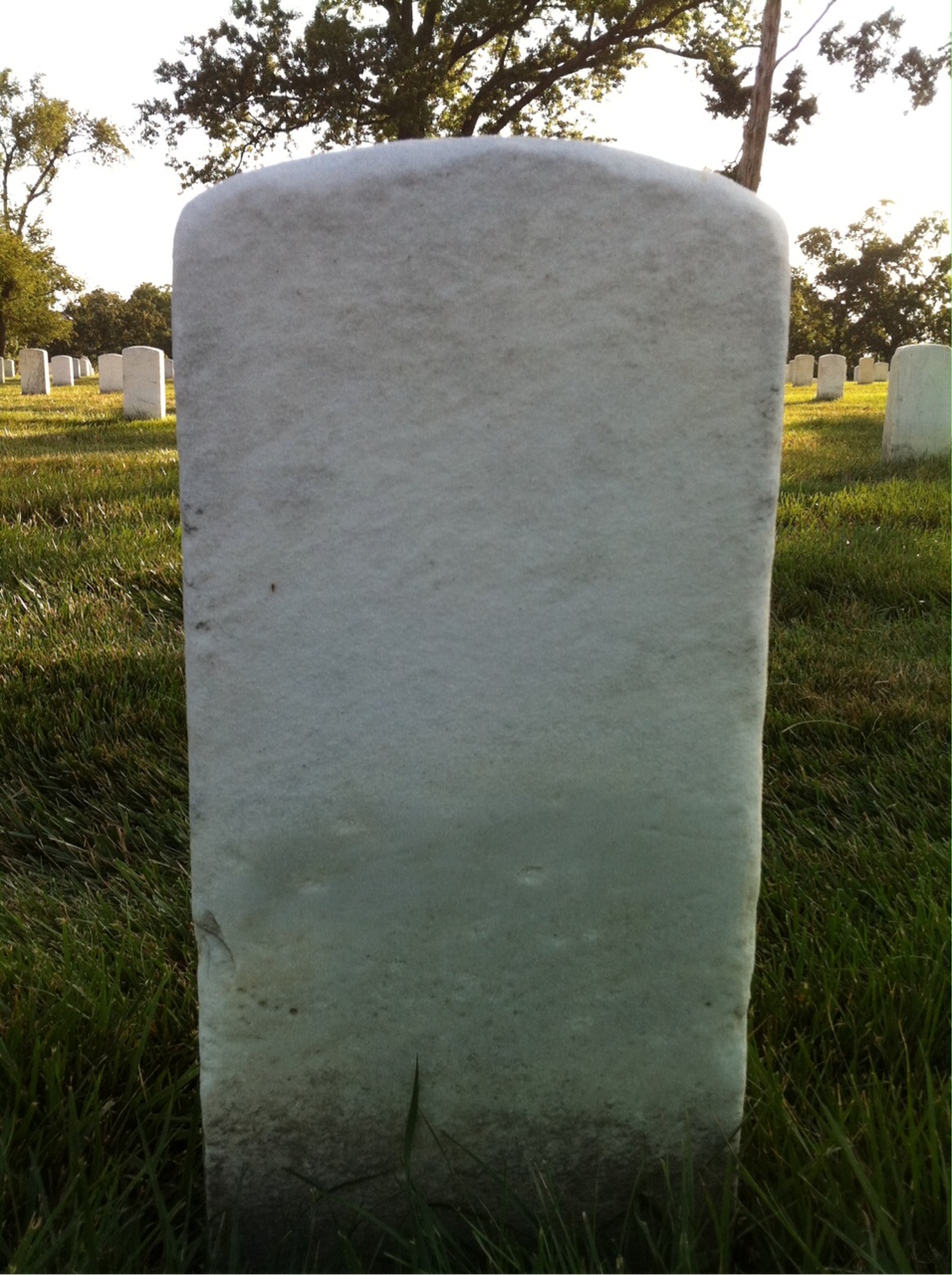 Back of headstone — John Mckelvey