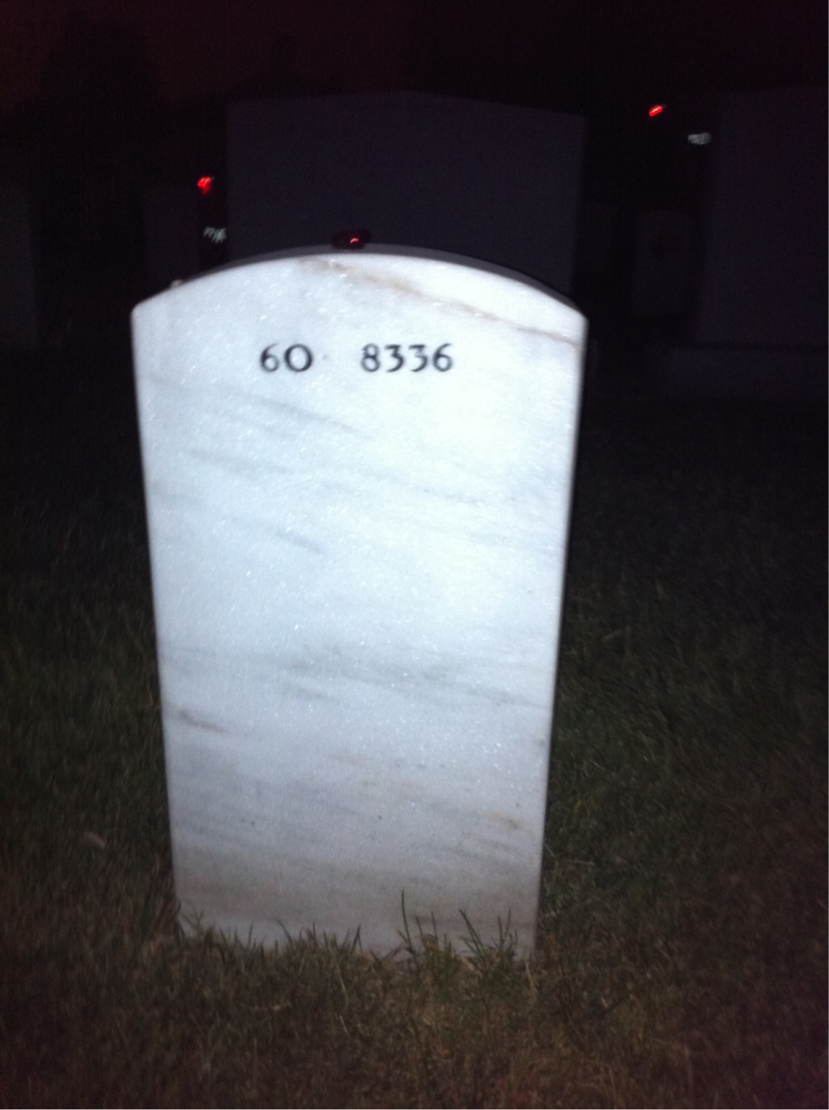 Back of headstone — William Mohr