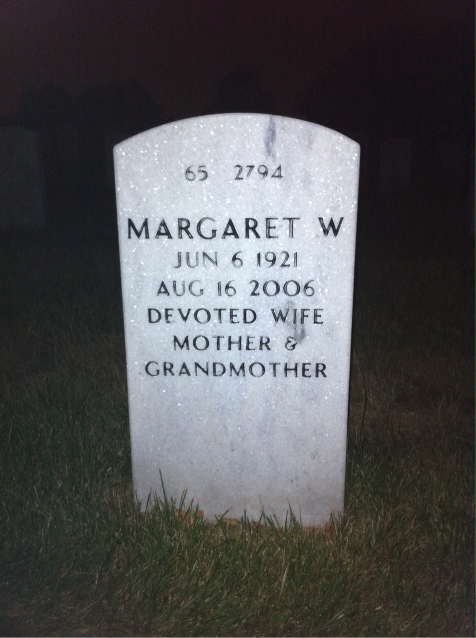 Back of headstone — John Jordan