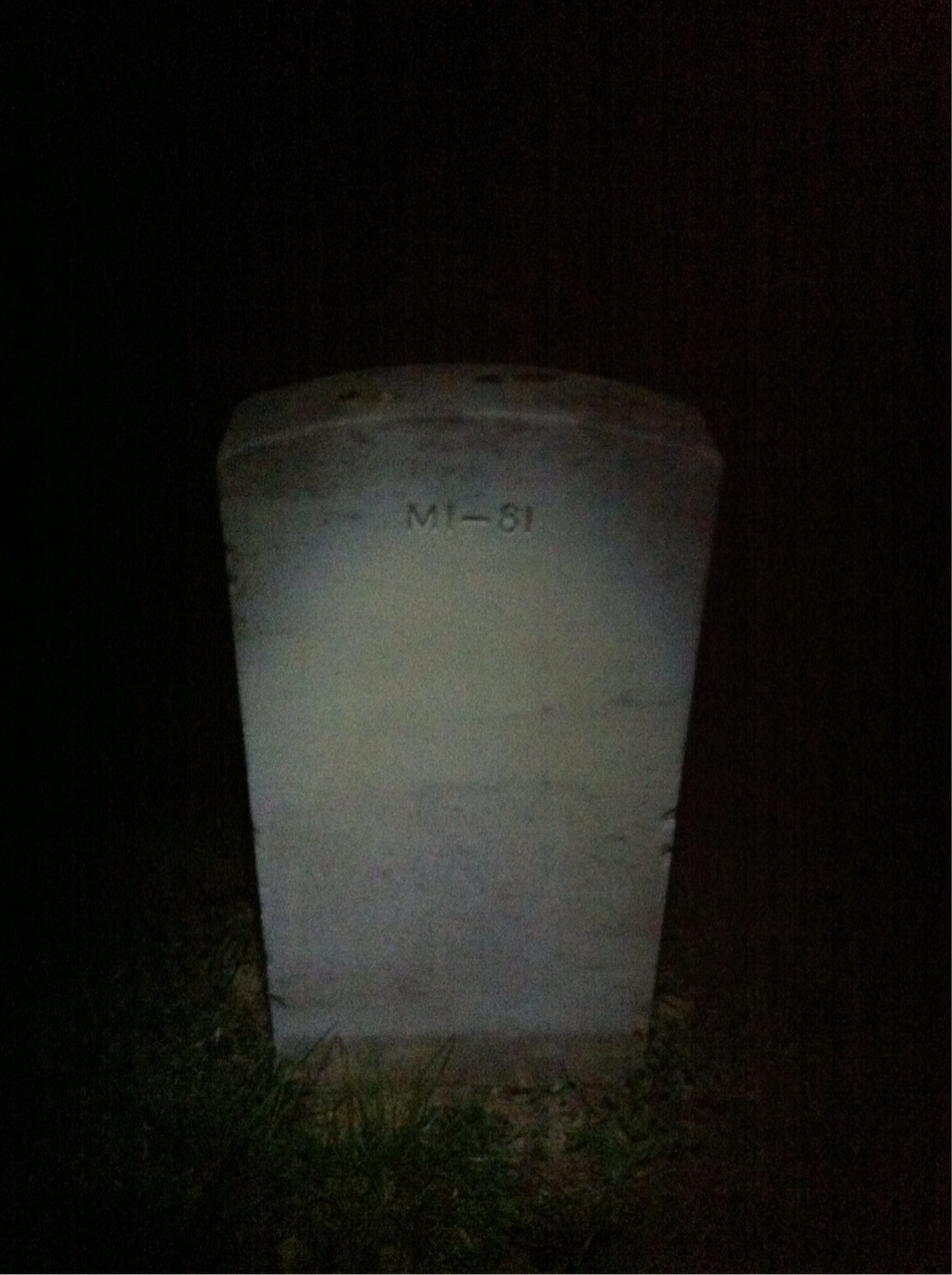 Back of headstone — Jonathan Bednarek