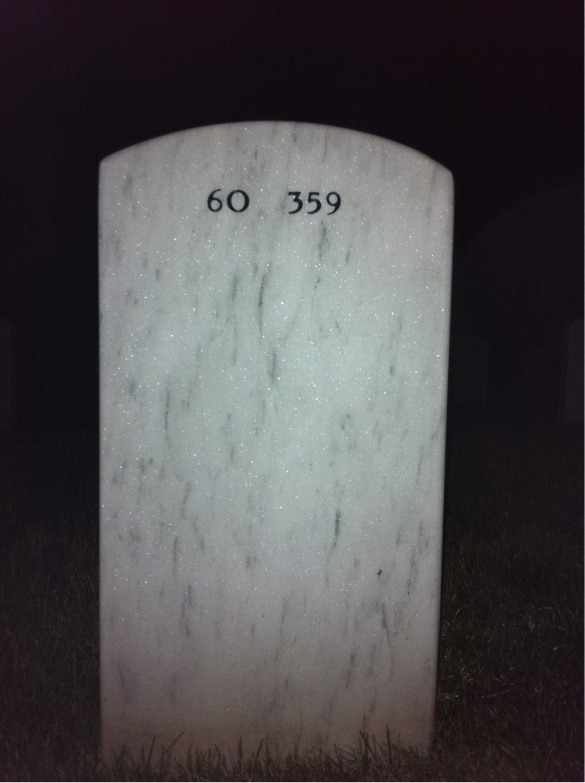 Back of headstone — James Connerton