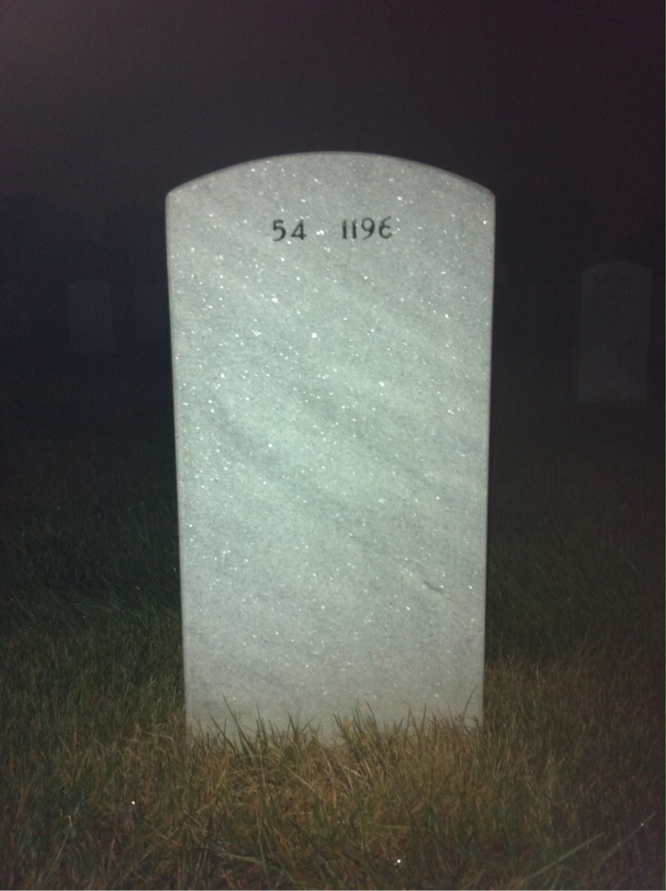 Back of headstone — David Ebenhoeh