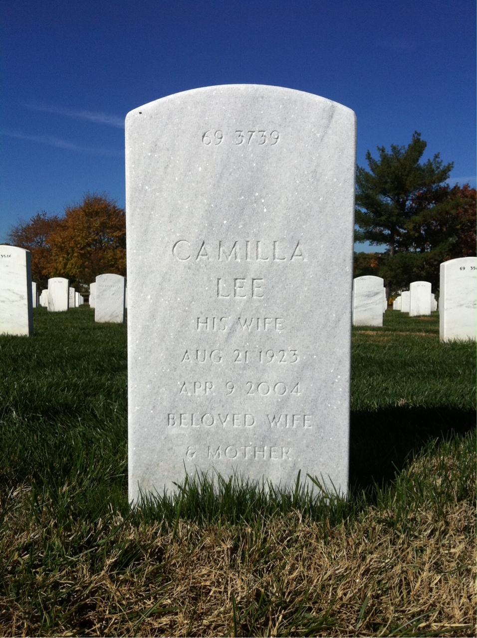 Back of headstone — Richard Rozner