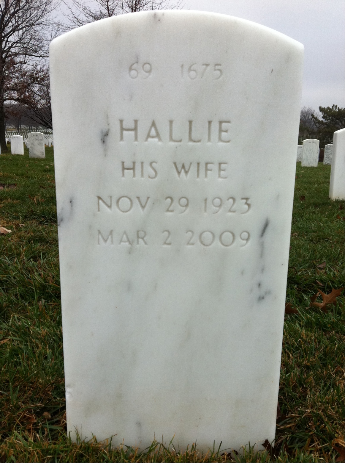 Back of headstone — Thomas Mclean