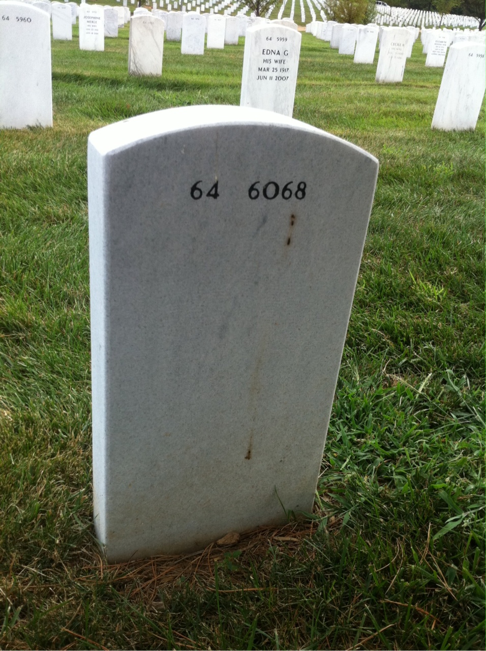 Back of headstone — Raymond Gardner