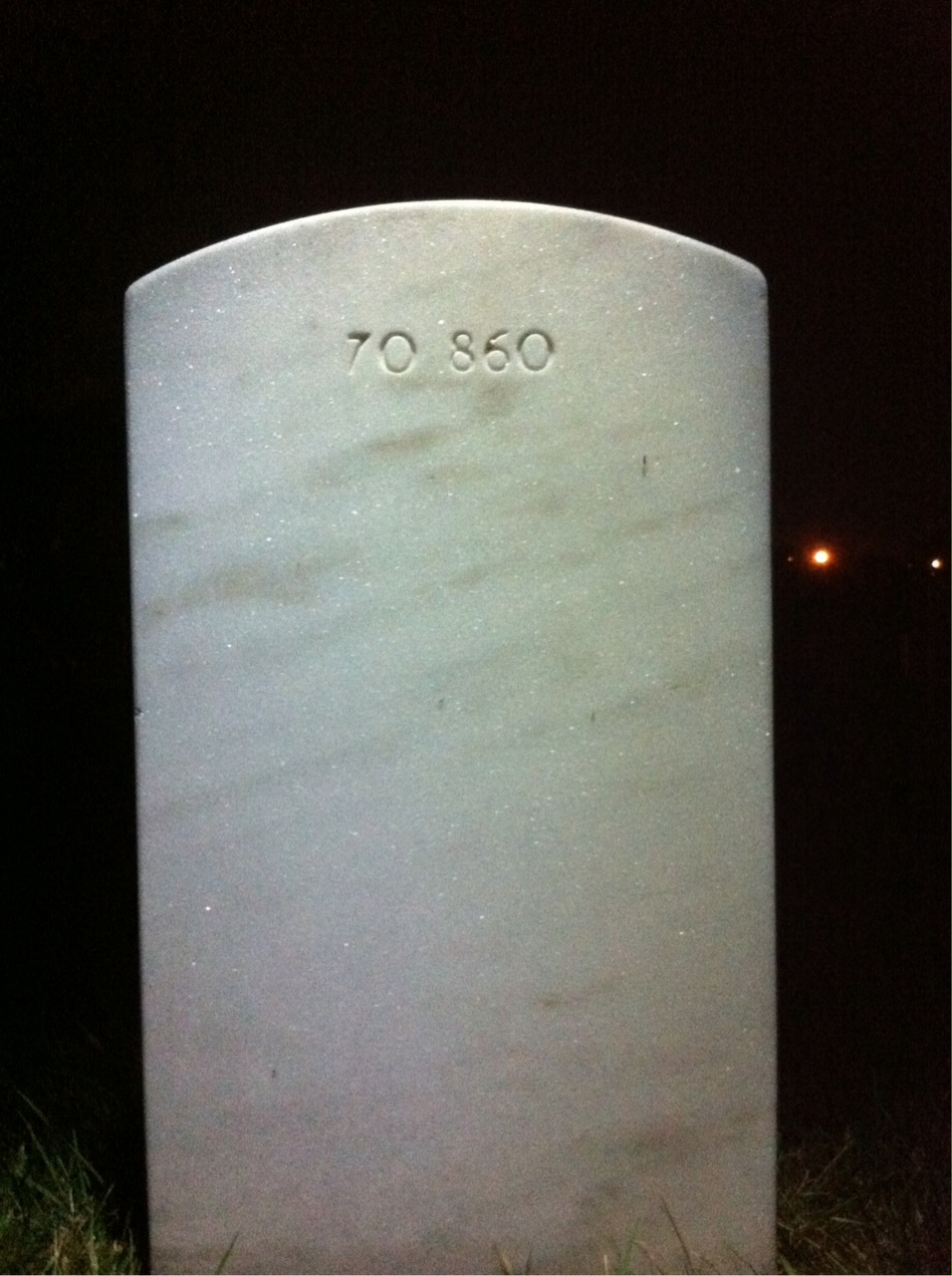 Back of headstone — William Robert Lawson