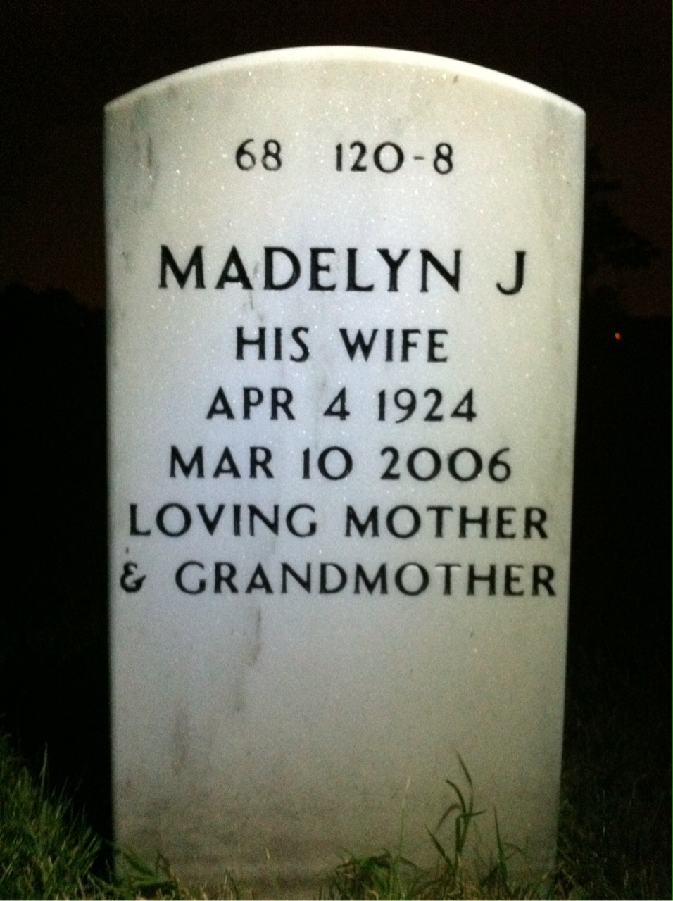 Back of headstone — Robert Philips