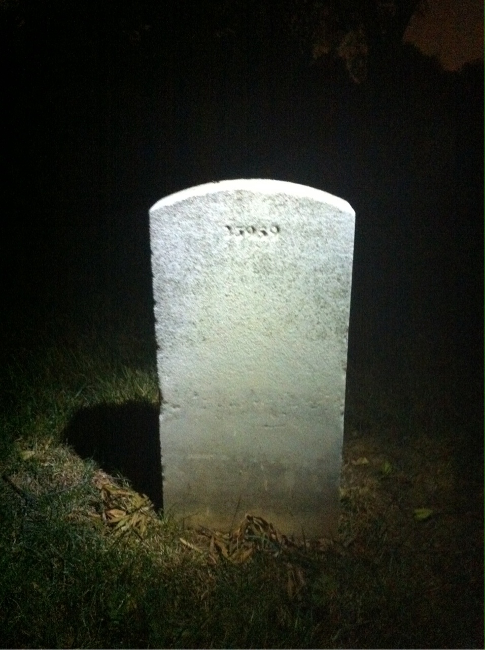 Back of headstone — Carl Asklund