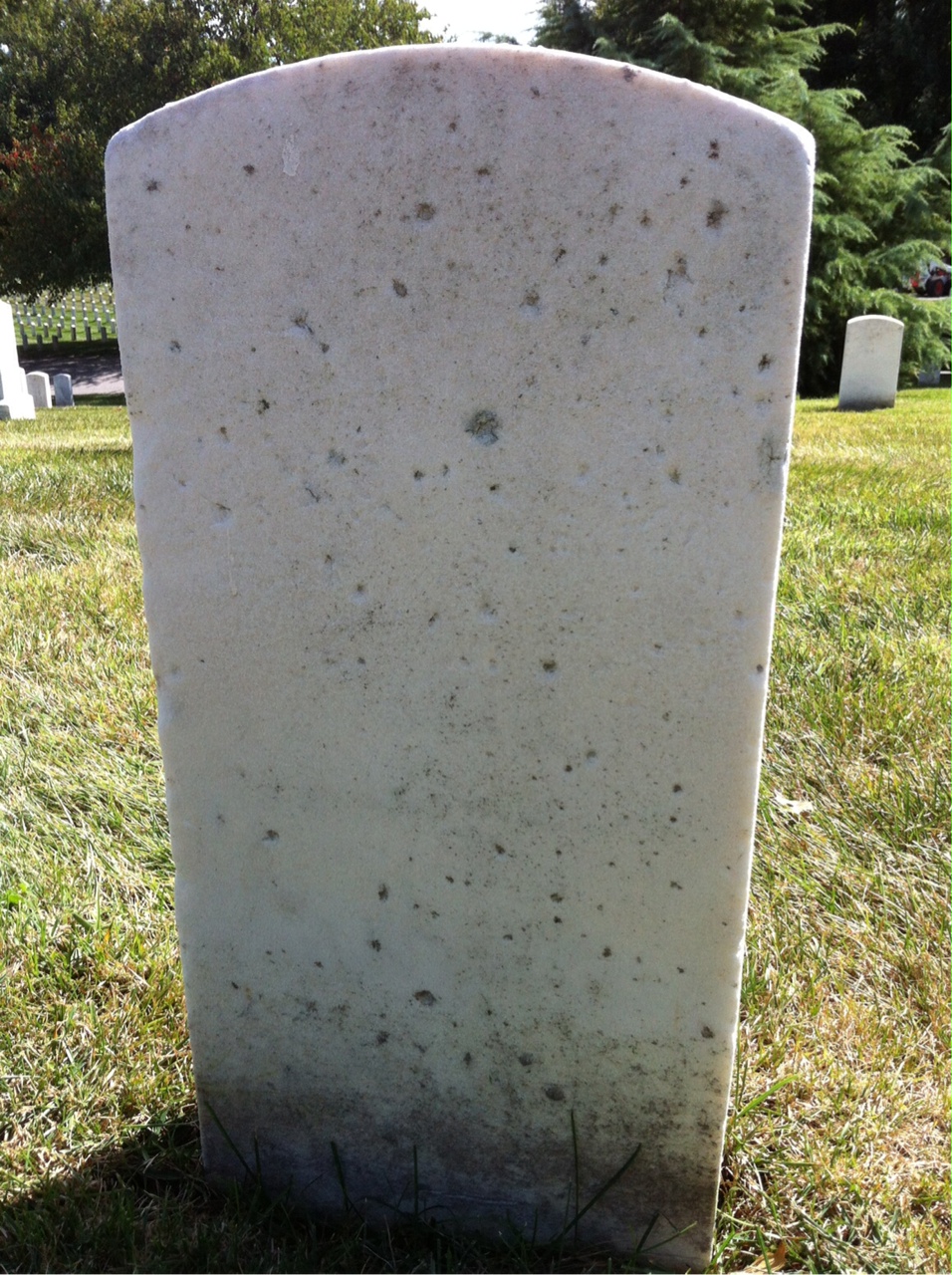 Back of headstone — Thomas Mcintosh