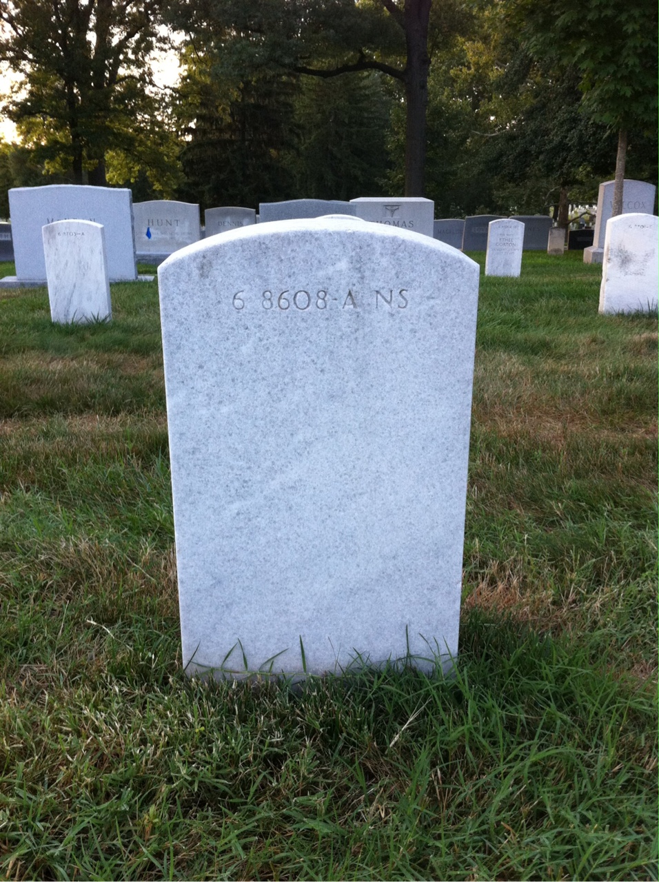 Back of headstone — Julia Middleton