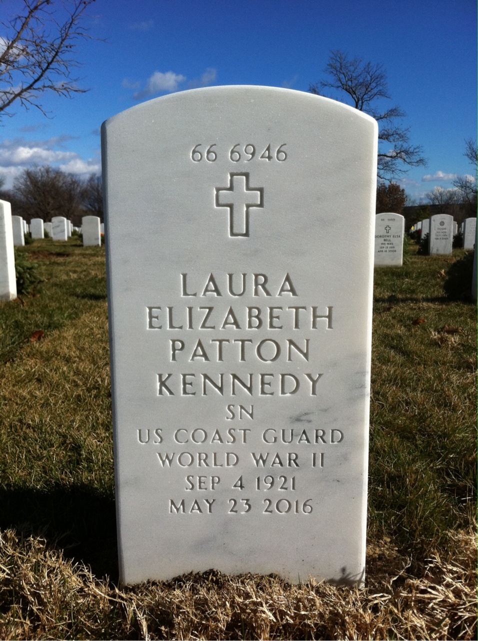 Back of headstone — Alfred Kennedy