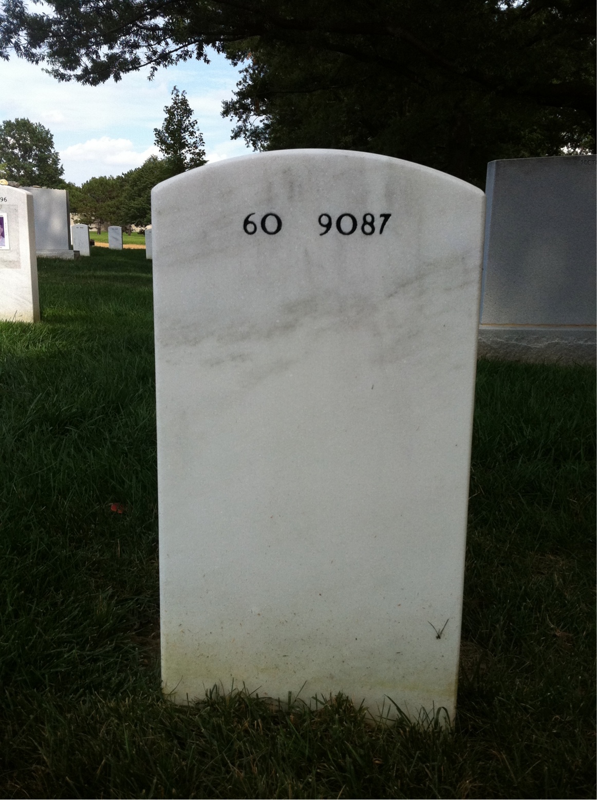 Back of headstone — David Turner