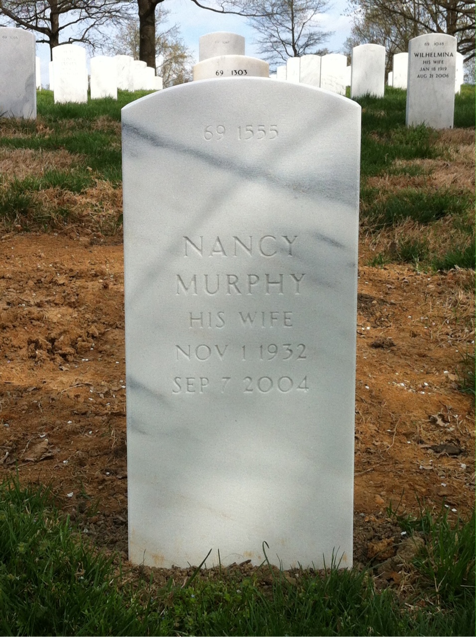 Back of headstone — John Baldner