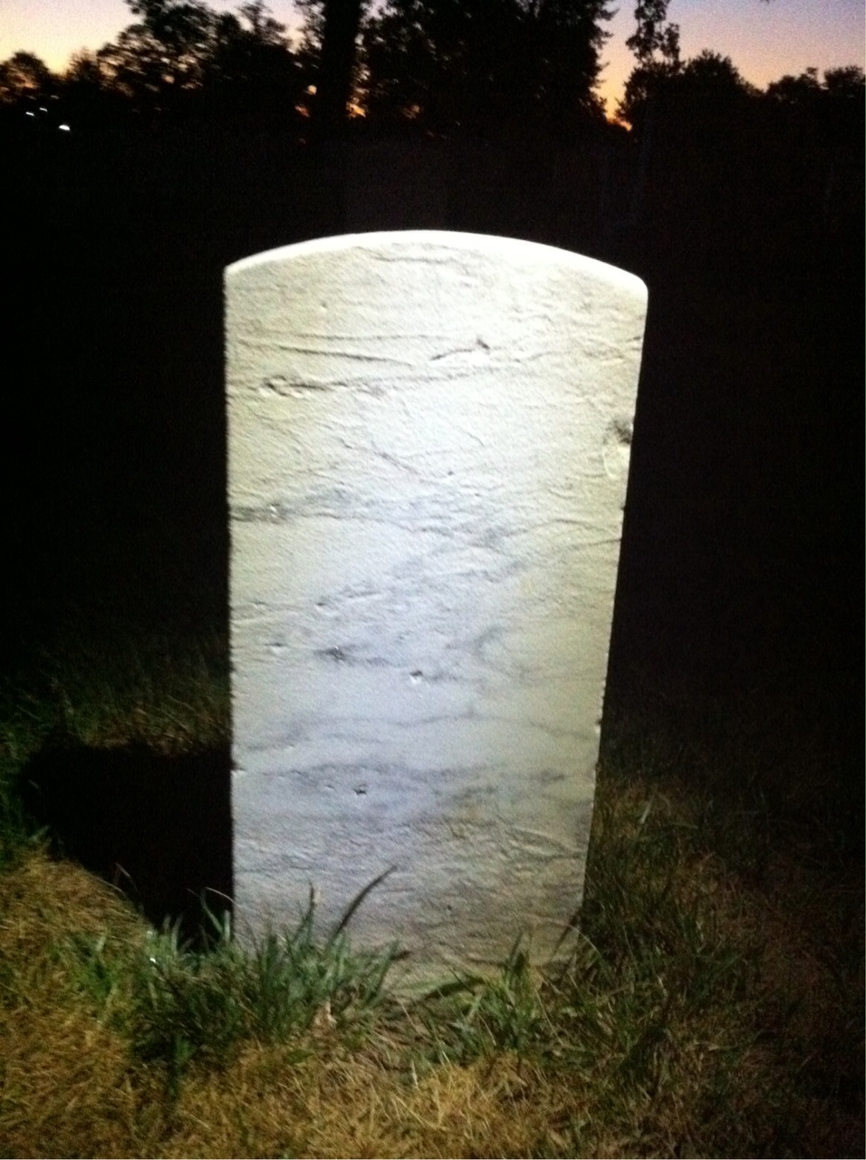 Back of headstone — Dorothy Morton