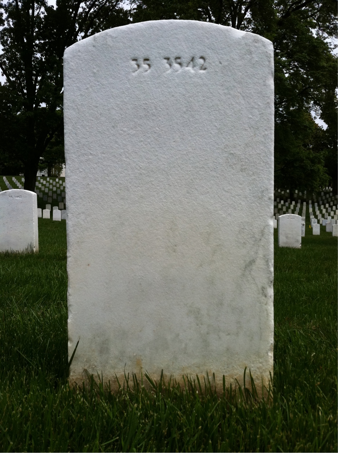 Back of headstone — Walter A Cooper