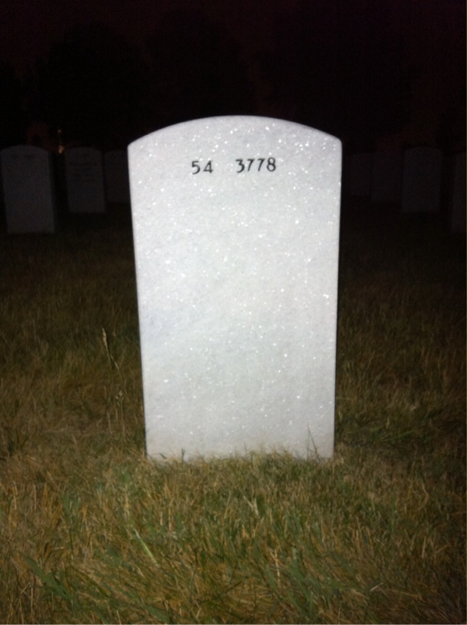 Back of headstone — Robert Cobb