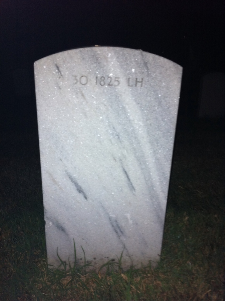 Back of headstone — Ruth Minder