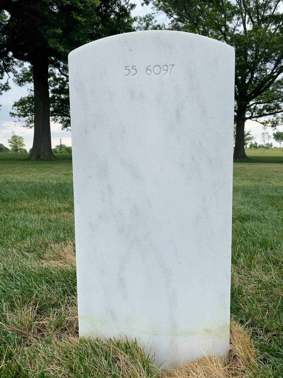 Back of headstone — Wade Bernard Lovings