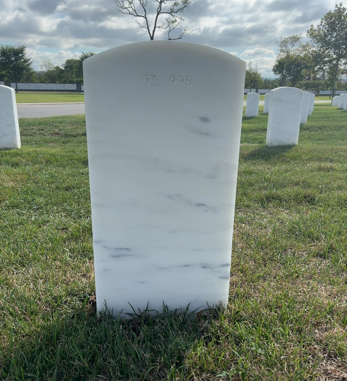 Back of headstone — David Mosby