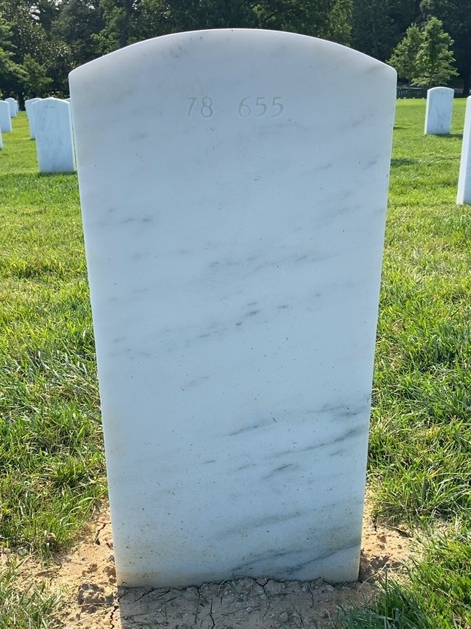 Back of headstone — Richard Abel