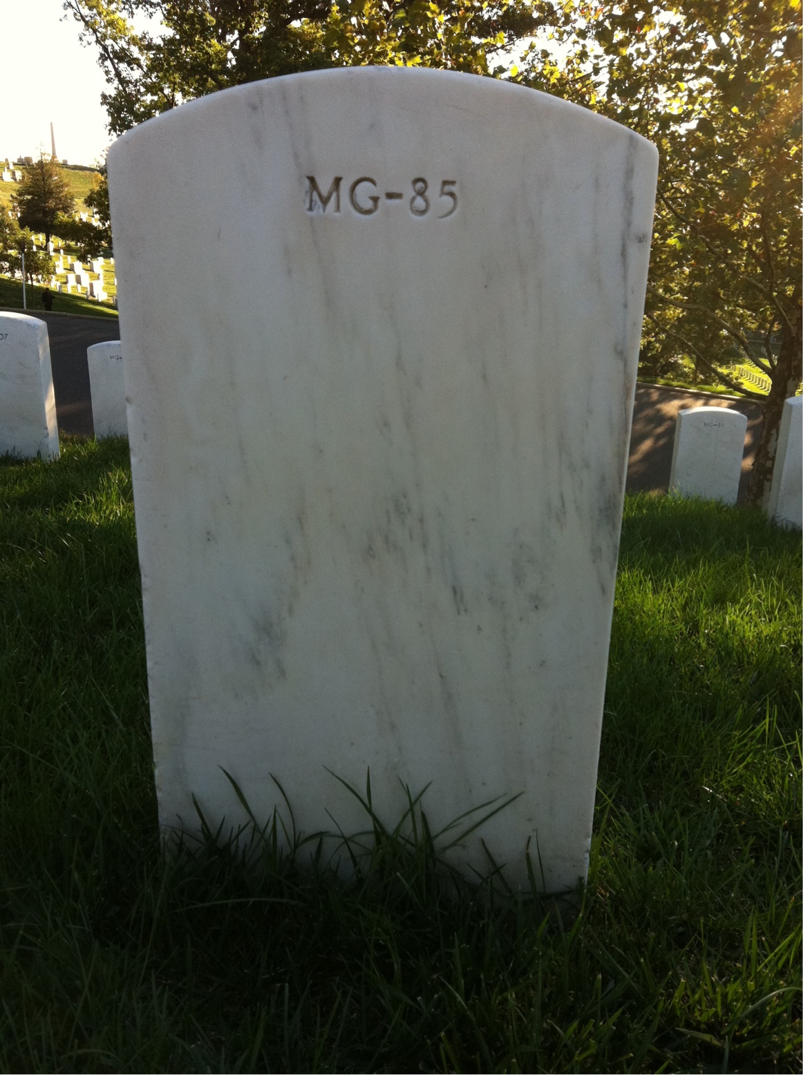 Back of headstone — Tilmon Arsenault