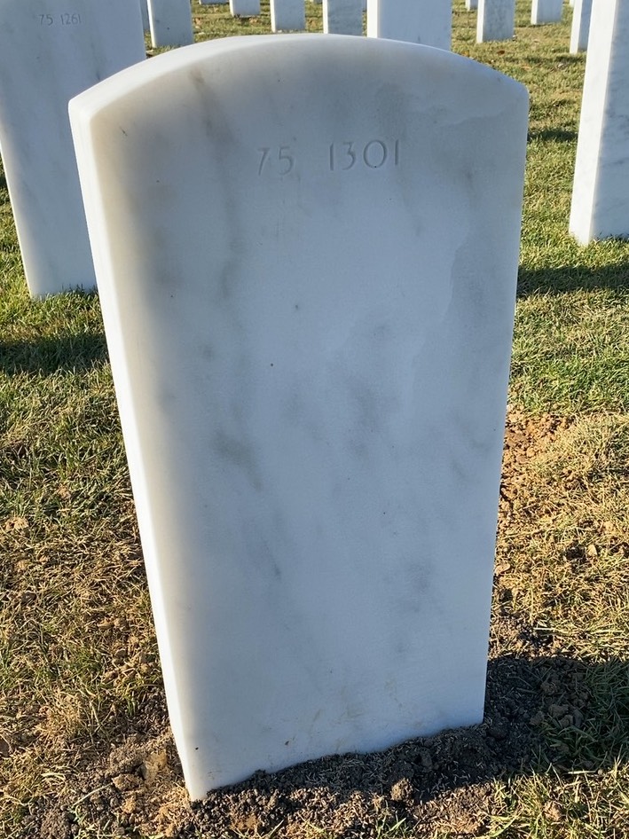 Back of headstone — William Morgan