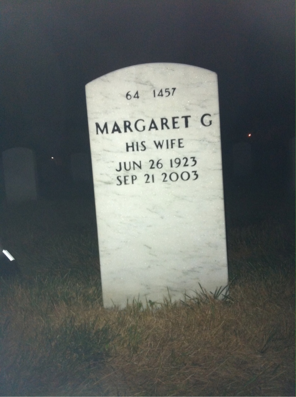 Back of headstone — Kenneth Gantz