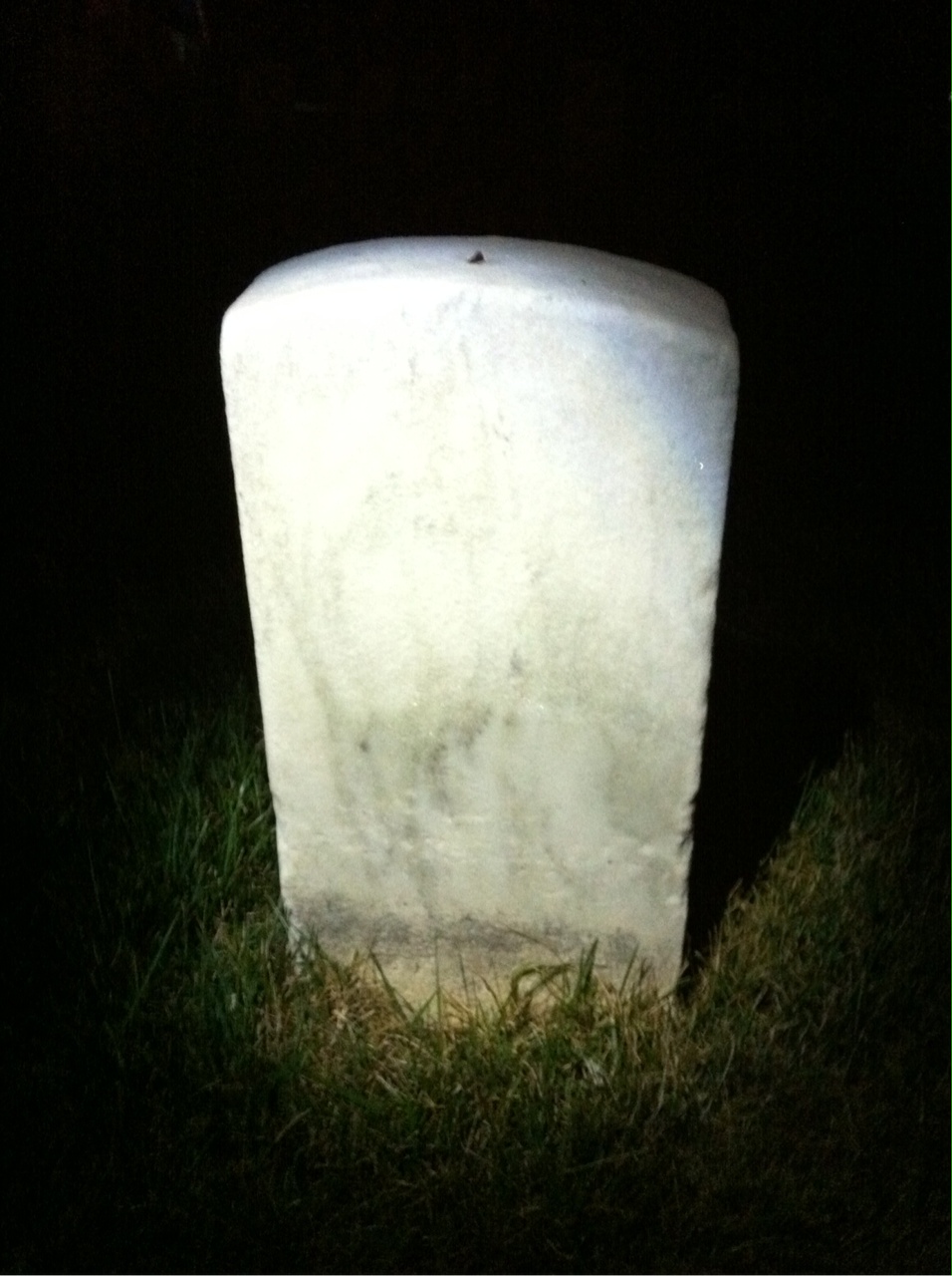 Back of headstone — George Ballon