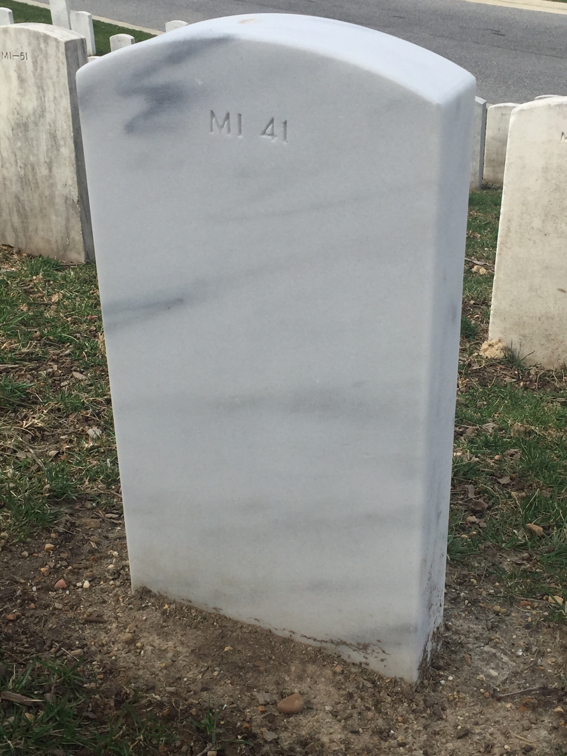 Back of headstone — William R Gordon