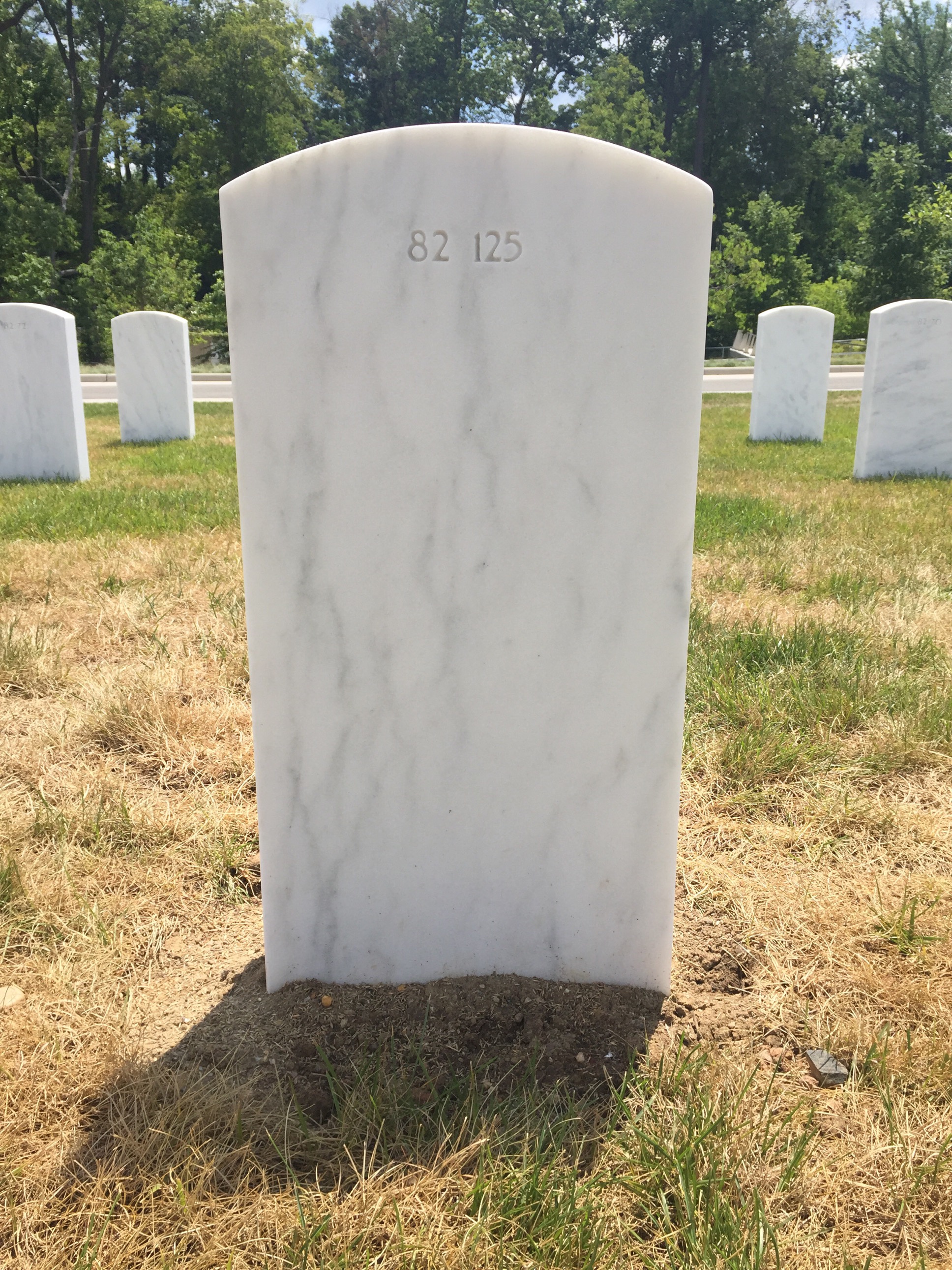 Back of headstone — William George Sites
