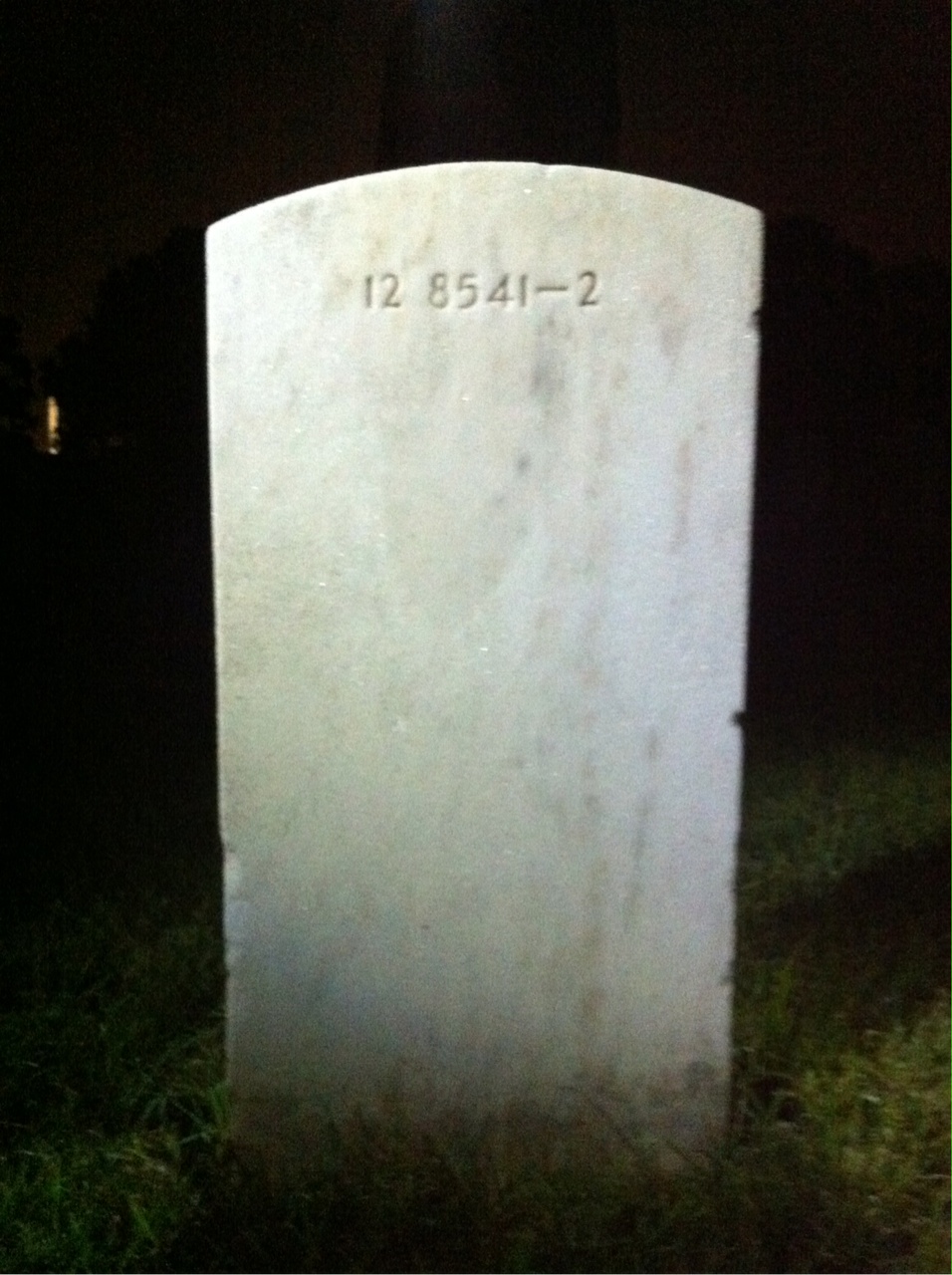 Back of headstone — Walter Miller