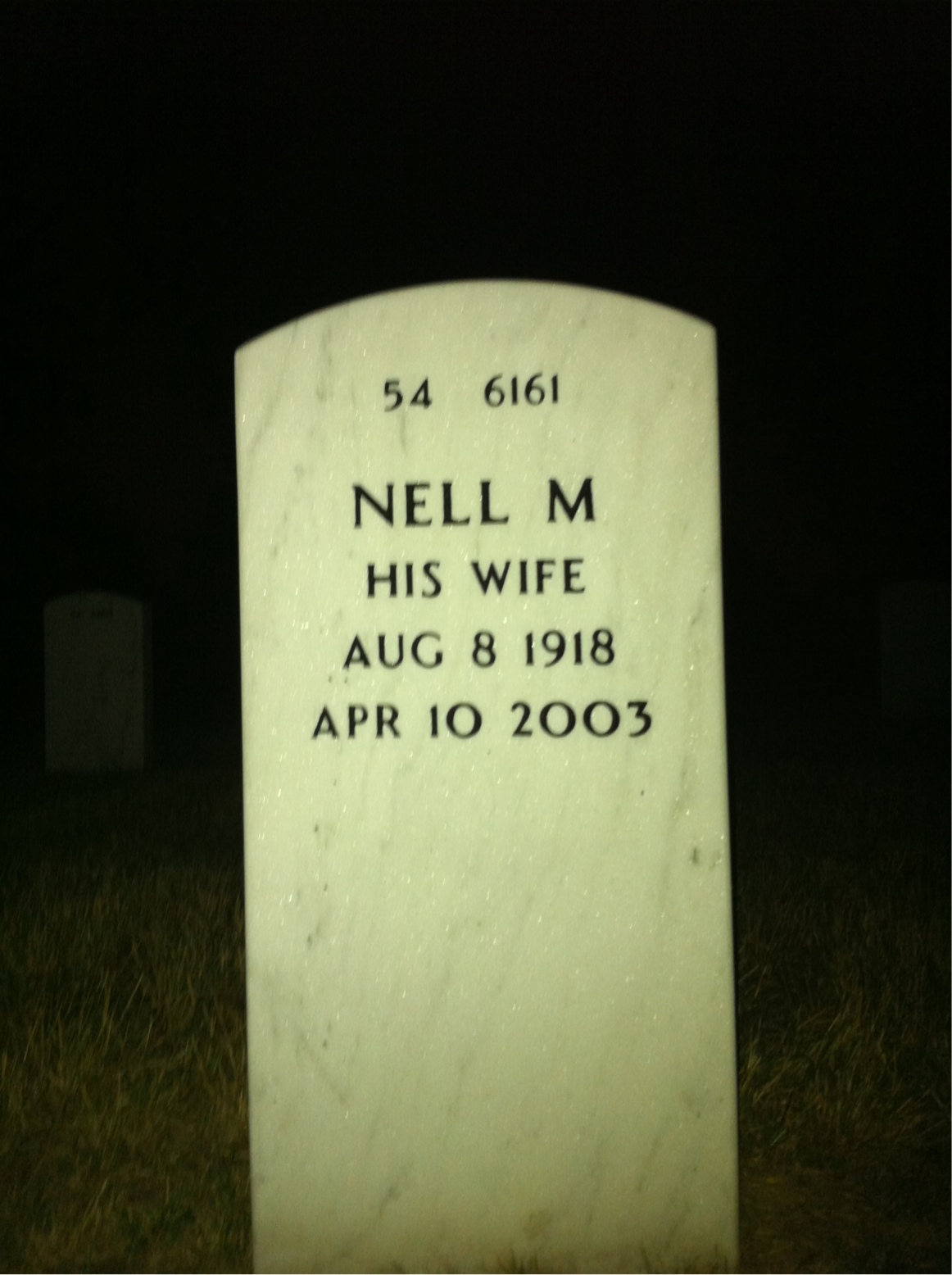 Back of headstone — James Atkeson