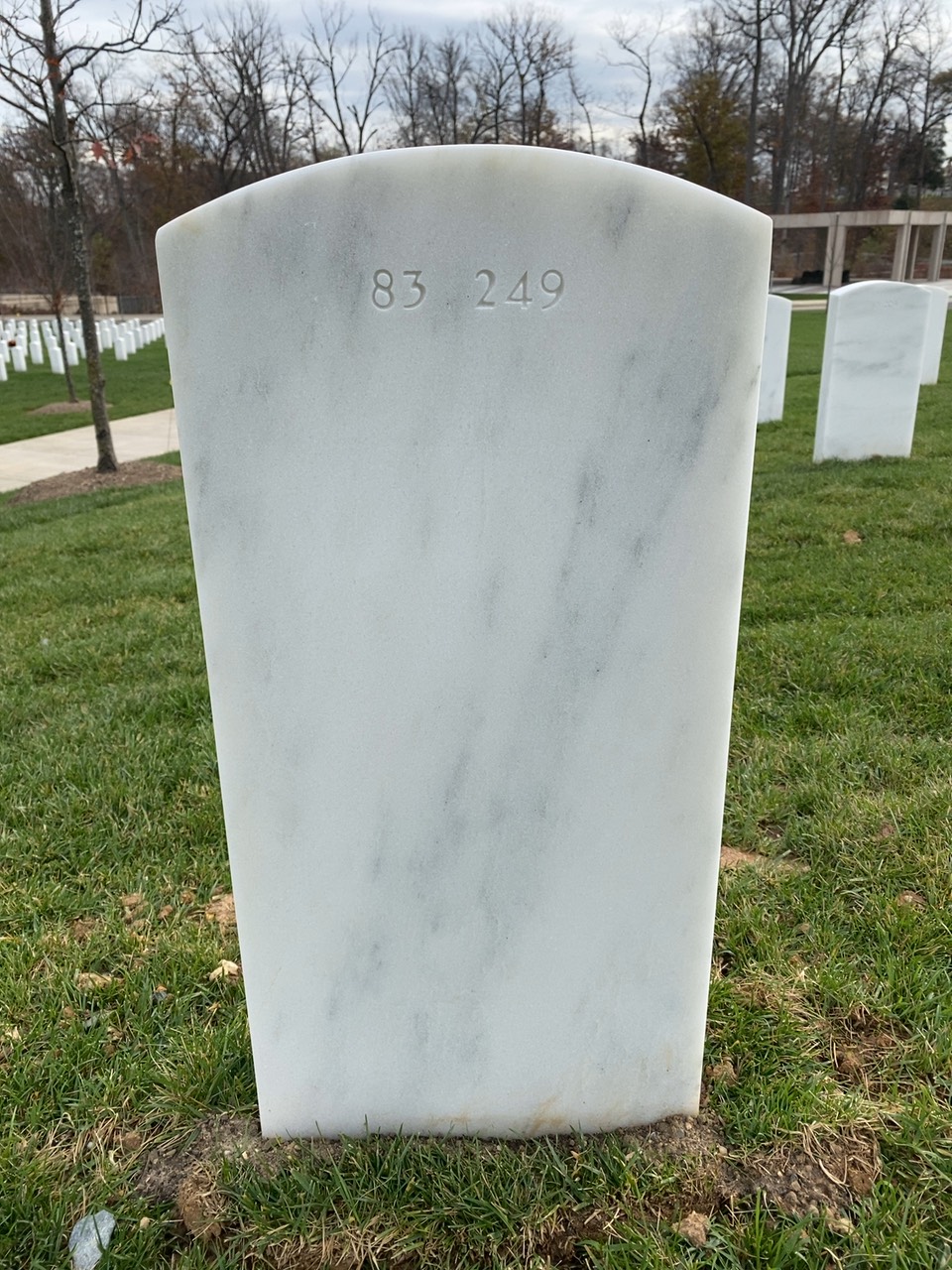 Back of headstone — Edward Midkiff