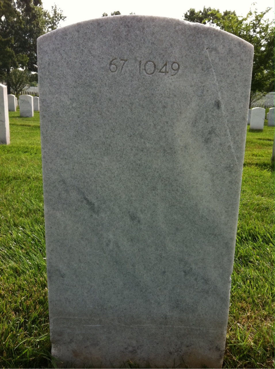 Back of headstone — Wayne Alvino Dorman