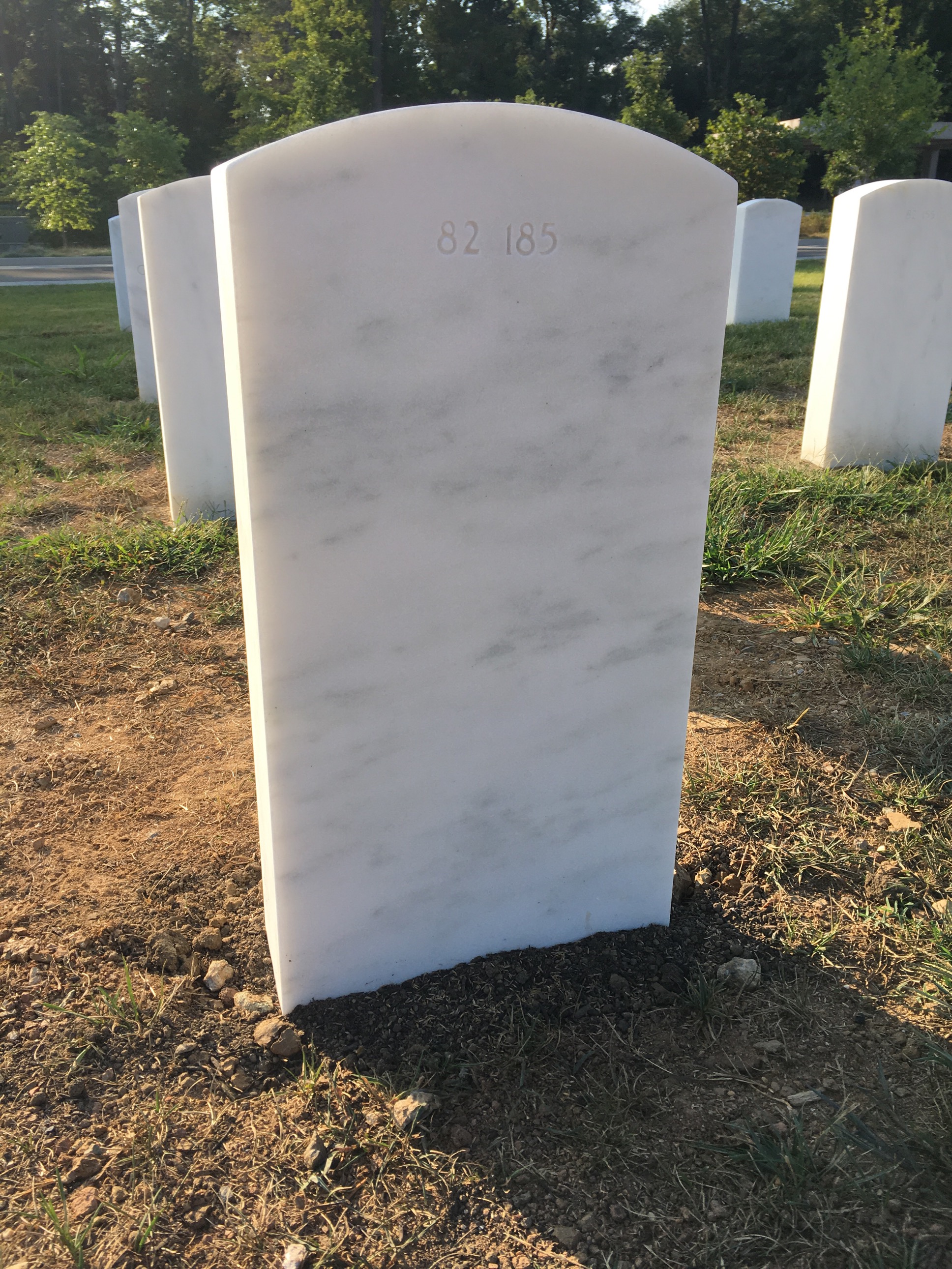 Back of headstone — George Converse
