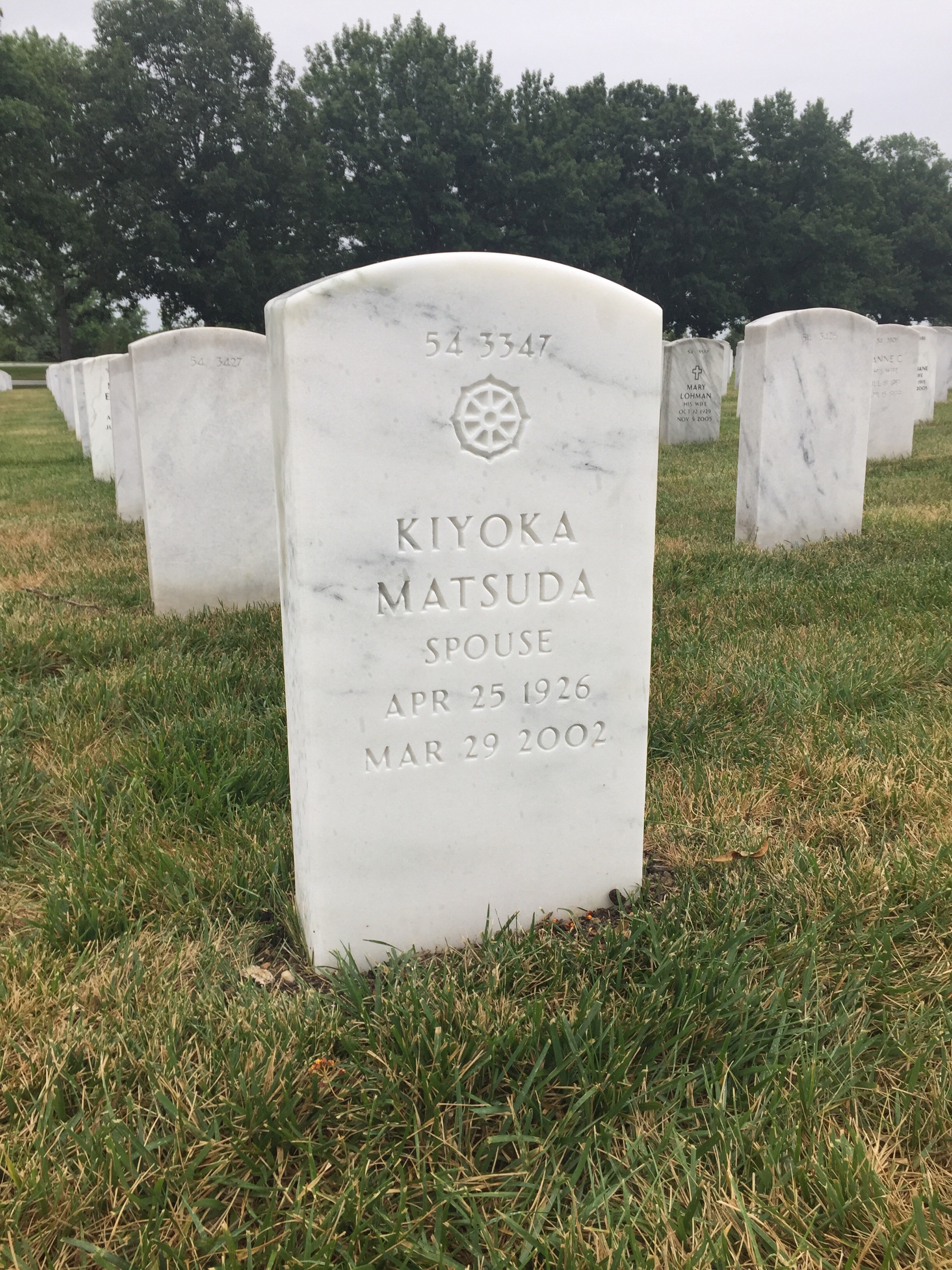 Back of headstone — Thomas L Cyrus