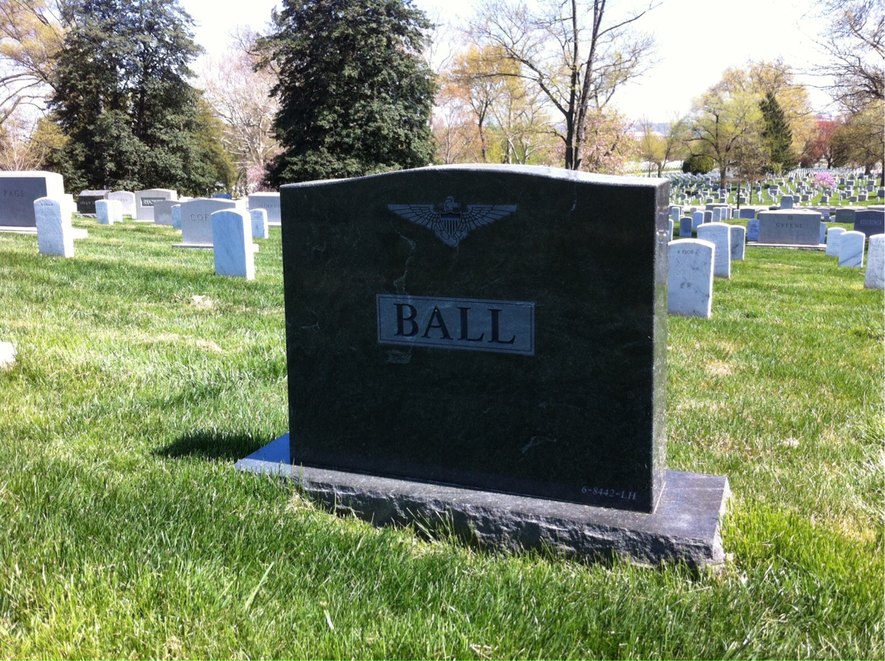 Back of headstone — Beverley Ball
