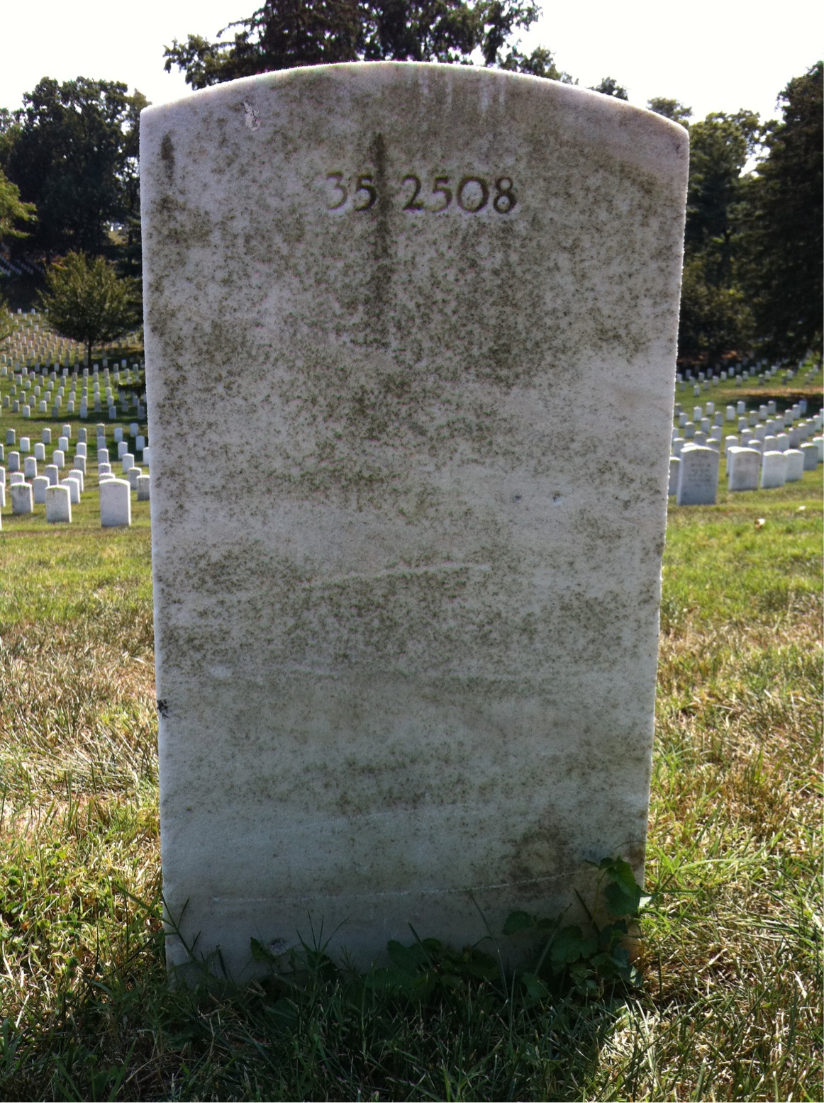 Back of headstone — Joseph Murphy