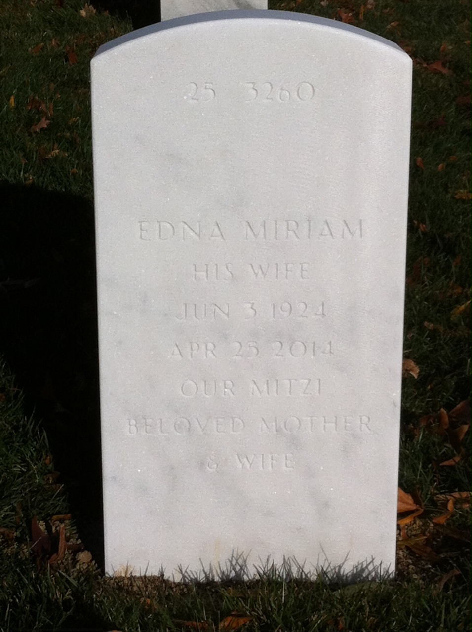 Back of headstone — Robert Keleher