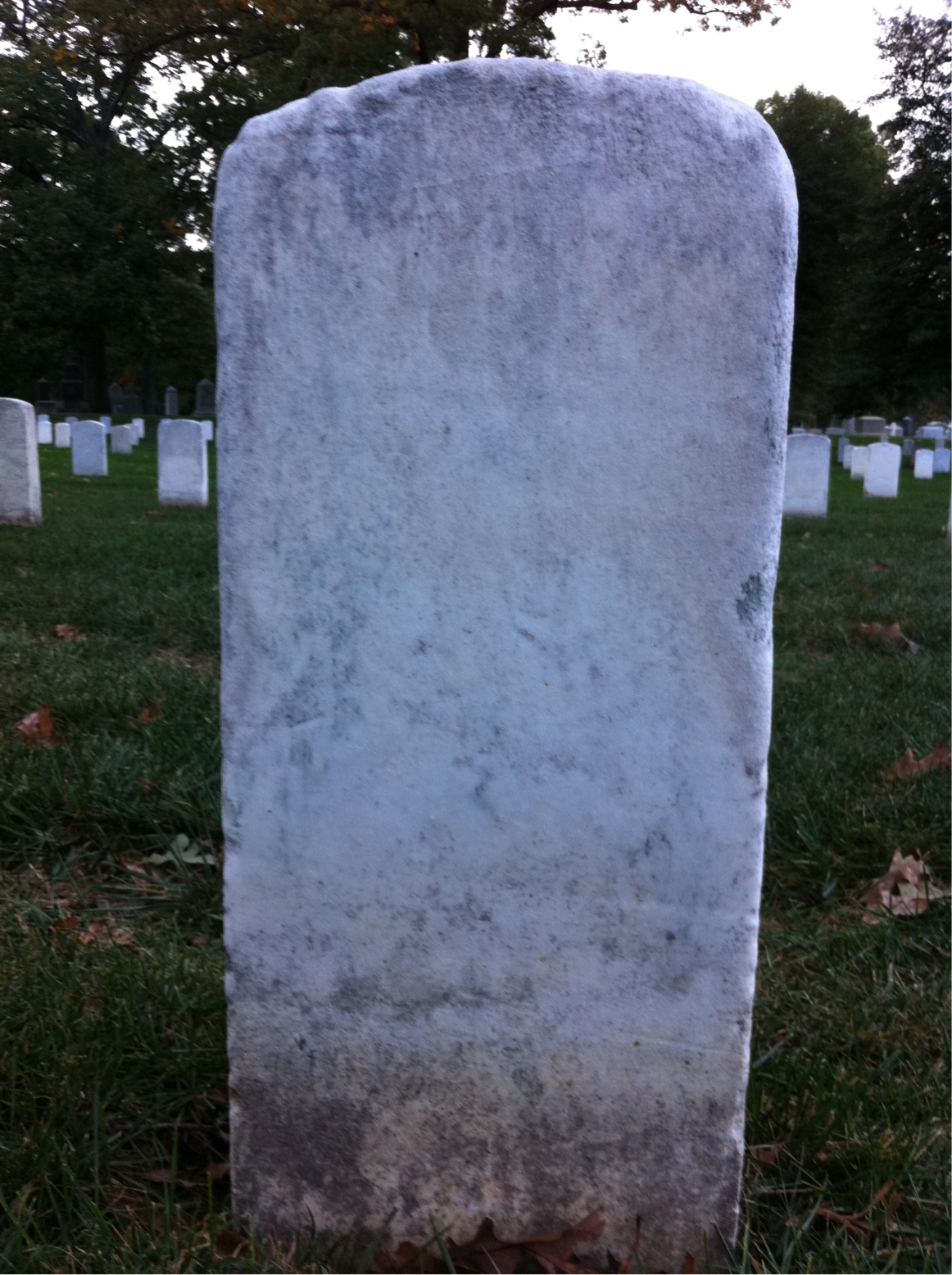 Back of headstone — John Murphy